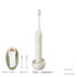 Sonic Electric Toothbrush with 31000 VPM, 4 Modes, 10000+ Soft Bristles, Travel Case & Charging Base(white)