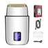 Professional Electric Foil Shaver for Men - 3 Speed Modes, LED Display, USB Rechargeable, Waterproof(silver)