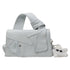 Chic Patchwork Denim Handbag - Versatile Crossbody, Shoulder & Top-Handle Bag(White)