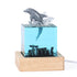 Unique Handmade Epoxy Resin Lamp - Marine Life Diorama, USB Light, Ocean Decor Gift (Spray gray dolphin model)