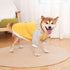 Autumn/Winter Dog Clothes - Yellow Hoodie with Striped Hood & Baseball Bear (Size - XL)