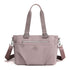 Light Purple Versatile Water-Repellent Nylon Tote Bag - Lightweight Multi-Pocket Shoulder & Crossbody Handbag