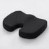 Black Ergonomic U-Shaped Memory Foam Seat Cushion - Coccyx Relief & Posture Support with Breathable Cover