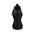 Black and Black Cup Lid Ultimate Foldable Silicone Water Bottle - Lightweight Leakproof Travel & Sports Hydration - 700ml