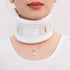 Size L White Adjustable Cervical Collar Neck Brace - Breathable Support for Pain Relief & Posture