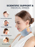 Size XL Light Blue Ergonomic Neck Support Brace - Soft Cervical Collar for Posture Correction and Pain Relief