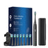 Black Sonic Rechargeable Electric Toothbrush with 8 Heads & Travel Case - 5 Brushing Modes & Smart Timer(USB)
