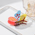 Yellow-pink-blue Stylish 3-Piece Butterfly Acetate Hair Clip Set