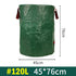 2PCS 120L(45cm*76cm) Heavy-Duty Foldable Garden Leaf Bag - Large-Capacity Horizontal Dustpan