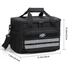 Black Versatile Large-Capacity Picnic Insulated Bag - Detachable Shoulder Strap & Ice Pack