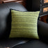 Green 45*45cm 2PCS Luxe Thick Chenille Herringbone Pillow Cover - Solid Color Square Lumbar Pillow