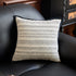 Black-white 45*45cm 2PCS Luxe Thick Chenille Herringbone Pillow Cover - Solid Color Square Lumbar Pillow