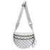Light Grey Checkered Trendy Sling Bag - Women&