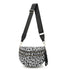 Black-white Checkered Trendy Sling Bag - Women&