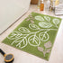 Green Leaves Bathroom Mat - Super Absorbent Non-Slip Rug (40x60cm), Toilet Floor Mat for Bathroom/Bedroom/Entryway