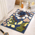 Blue Pattern Bathroom Mat - Super Absorbent Non-Slip Rug (40x60cm), Toilet Floor Mat for Bathroom/Bedroom/Entryway