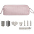 Pink Hair Styler Travel Case - Protective Storage Organizer Bag for Dryer, Curling Iron & Accessories