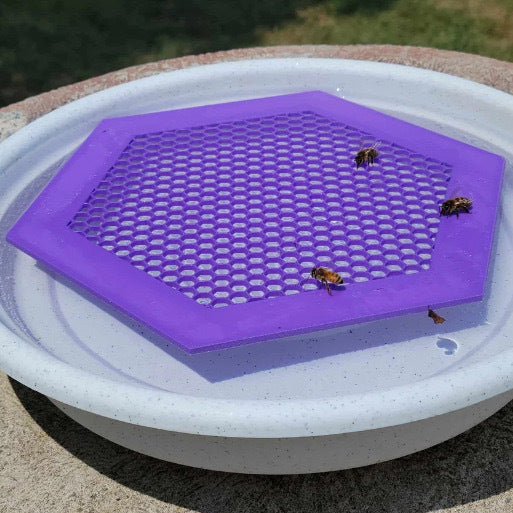 2PCS S 180x160x3mm Purple Floating Bee Saver Waterer - Safe Drinking Platform for Garden Ponds & Bird Baths