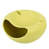 Green Creative Lazy Snack Bowl with Phone Holder - Dual-Layer Dish for Nuts & Seeds