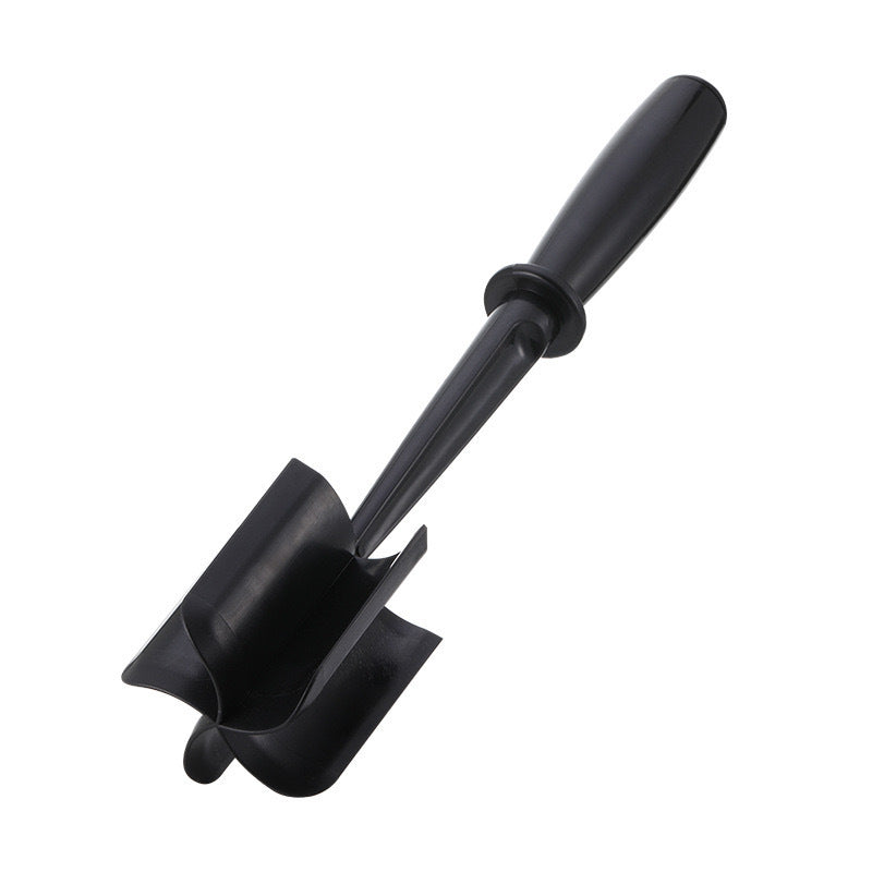 3-pieces Black Premium Heat Resistant Meat Chopper - Ground Meat Masher Utensil for Hamburger & Non-Stick Pans