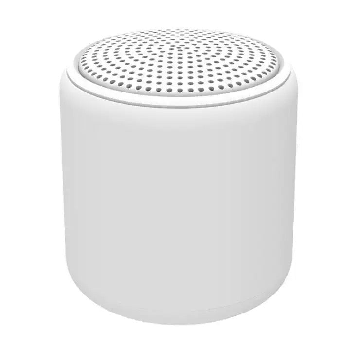 White Mini Portable Bluetooth Speaker - Compact Wireless Speaker with Rich Bass & Dual Sound Modes