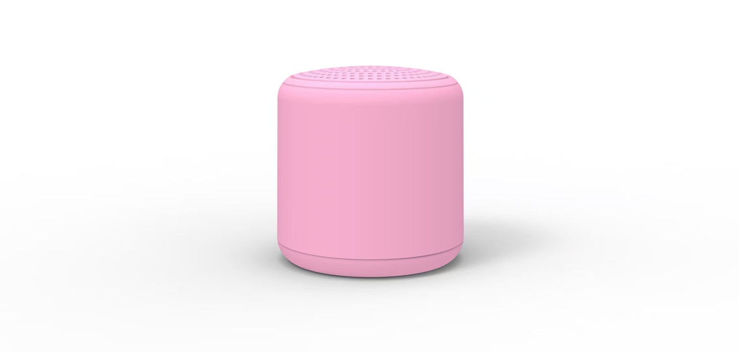 Pink Mini Portable Bluetooth Speaker - Compact Wireless Speaker with Rich Bass & Dual Sound Modes