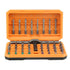 A 42-piece set Orange Insulated Screwdriver Set - Multi-Bit Electrician&