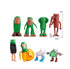 Eight-piece set Whimsical Creature & Monster Figurine Collection - Set of Bizarre PVC Mini Toys for Desk Decor