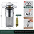 5 PCS Universal Pop-Up Sink Drain Stopper with Anti-Clog Filter Basket - Stainless Steel Hair Catcher & Anti-Odor Plug