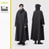 Black Long Full-Body Waterproof Raincoat for Electric Scooters & Motorcycles - Men&