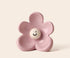 Artistic Floral Smiling Face Vase - Modern Ceramic Decor with Gloss Finish(pink)