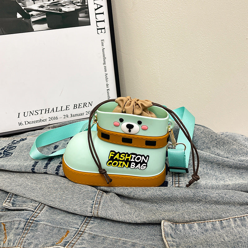 Adjustable Silicone Crossbody Bag - Multi-Way Lightweight Purse with Spacious Design(turquoise)