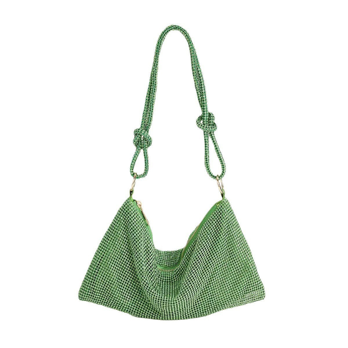 Modern Handbag - Elegant with Decorative Accents(green)