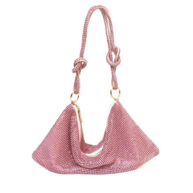 Modern Handbag - Elegant with Decorative Accents(pink)