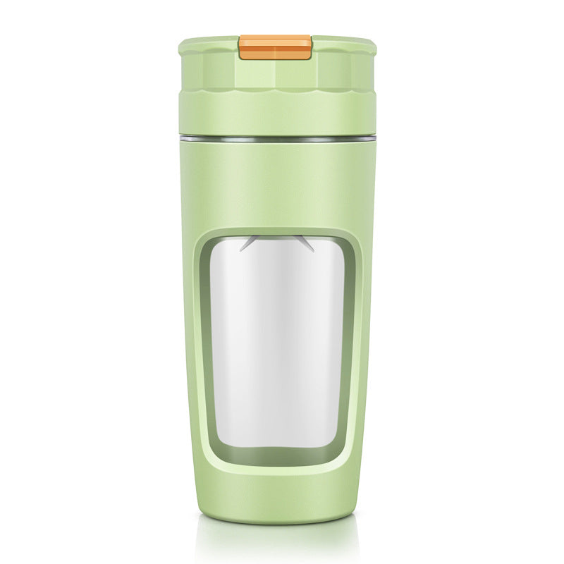 Large 600ML Portable Blender - USB-C Rechargeable Smoothie Maker with 4 Stainless Steel Blades(green)