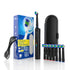 Rotating Electric Toothbrush with 3D Cleaning Action - 3 Modes, IPX7 Waterproof, with Travel Case & 6 Brush Heads(black)