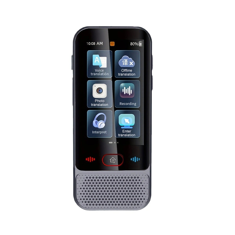 AI Smart Language Translator Device - 139 Languages, Instant Two-Way Voice & Photo Translation, Offline Mode(grey)