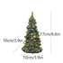 Miniature Decorated Christmas Tree Tabletop Ornament - Holiday Village Display Decoration(green)