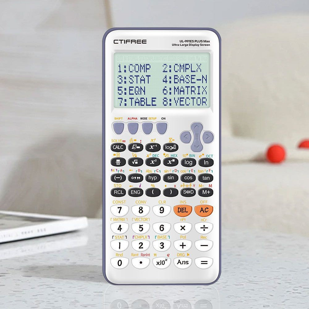 Advanced Scientific Calculator with 417 Functions & Large Natural Textbook Display(silver)