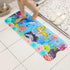 Non-Slip PVC Bath & Shower Mat with Suction Cups and Drainage Holes - Cartoon Ocean Theme(Blonde Mermaid)