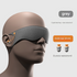 Grey 2-in-1 Blackout Sleep Mask with Integrated Noise Reducing Earplugs for Undisturbed Rest