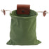 Green Collapsible Canvas Foraging Pouch - Hands-Free Belt Bag for Hiking & Camping Activities