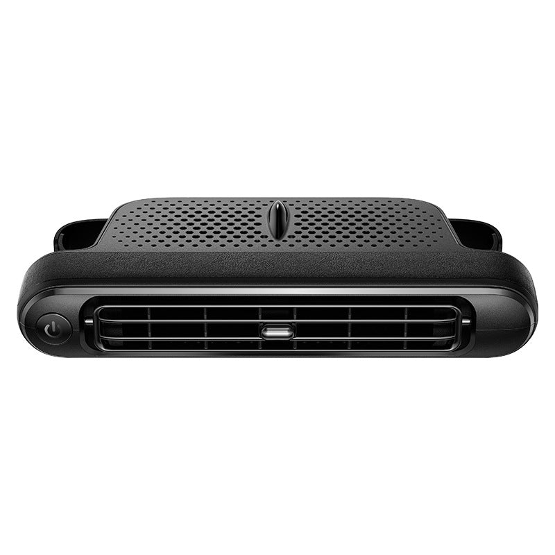 Black Car Seat Back Headrest Fan USB Powered Dual Turbine Bladeless Cooling Fan with 3 Speeds