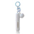 Blue 3 Pack Plush Perfume Atomiser Keychain - 5ml Portable Refillable Spray Bottle with Pom Pom Bag Charm