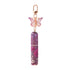 Purple 3 Pcs Portable 5ml Perfume Atomiser Keychain - Refillable Floral Spray Bottle with Butterfly Charm for Travel & Handbag