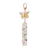 Light Green 3 Pcs Portable 5ml Perfume Atomiser Keychain - Refillable Floral Spray Bottle with Butterfly Charm for Travel & Handbag