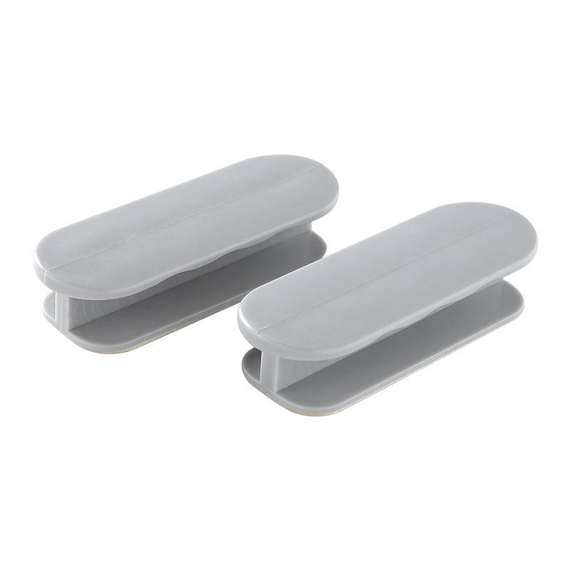 Grey 10-Pack No-Drill Window Handle Cabinet Pulls - Adhesive Mounting for Easy Installation