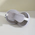 Grey 3-in-1 Foldable Sleep Eye Mask with Neck Pillow - Compact Travel Pillow for Airplane, Office Naps and Restful Sleep