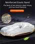 Silver 2L Universal Car Cover – 170T Taffeta Fabric, All-Weather Protection for Cars(4300×1800×1600MM)