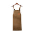 Brown 16-ounce Heavy-Duty Canvas Apron – Durable, Waterproof & Oil-Resistant Kitchen Workwear for Cooking and Crafting